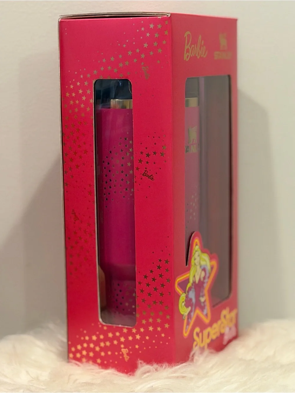 Stanley x Barbie 'Superstar' Flowstate Quencher 40oz